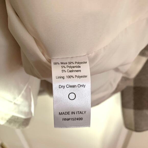 Amour Vert Tobie Single Breasted Blazer in Natural Buffalo Check - Picture 11 of 11